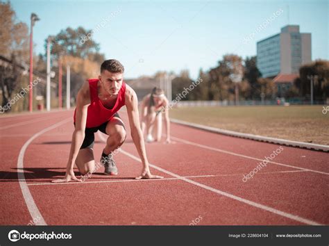 Young Athlete Getting Ready Run Race Stock Photo By ©olly18 228604104