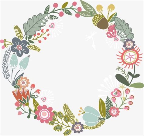 Floral Border Design, Graphic Design, Flowers, Hand Painted PNG
