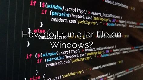 How Do I Run A Jar File On Windows Depot Catalog
