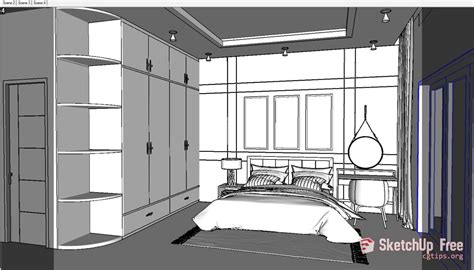 1721 Interior Bedroom Sketchup Model Free Download 4 Sketchup Models
