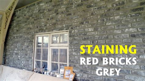 Painting Red Bricks Grey Using Limelike Fossil Grey Dover White And
