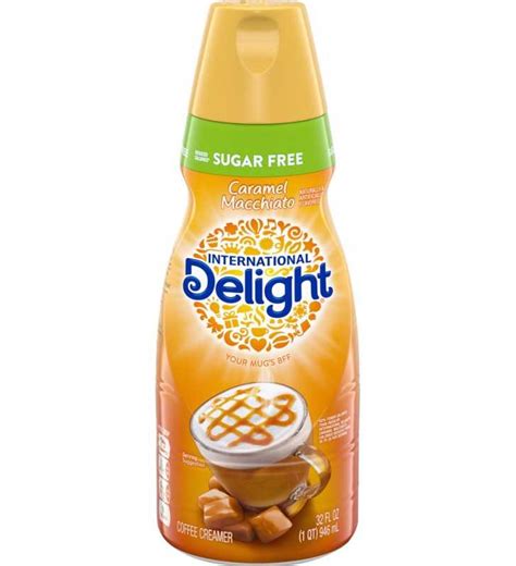 International Delight Sugar Free Caramel Macchiato Coffee Creamer Quart