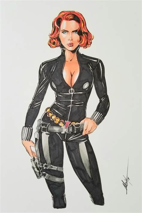 Black Widow By Mc Wyman In Paul Brzegowys Black Widow Gallery Comic