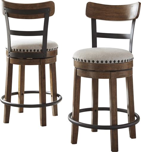 Signature Design By Ashley® Valebeck Brown Counter Height Bar Stool