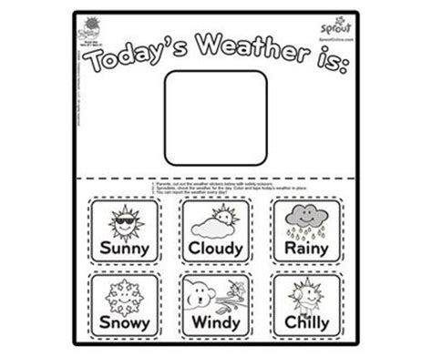 Weather Coloring Page / Preschool items - Juxtapost