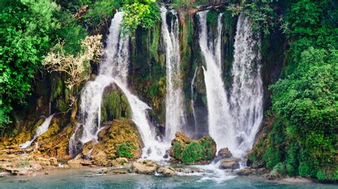 Kravica Mountains Forest Nature Water Cliff Waterfalls