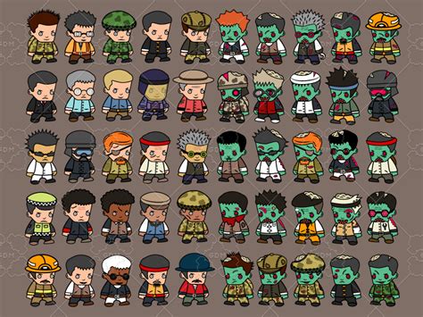 100 Cartoon Characters For 2d Games Gamedev Market