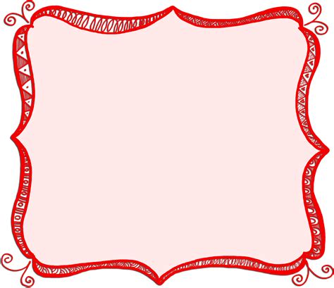 Red Frame Melonheadz Border Black And White Free Transparent Png
