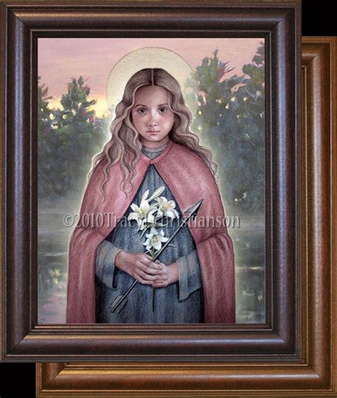 St Philomena Framed Portraits Of Saints