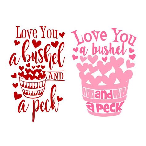 Suitable for apparel, scrapbooks, and many more. A Bushel A Peck Cuttable Design