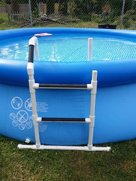 Pvc Pool Ladder Glue All Fittings On Except The Four That Allow You To