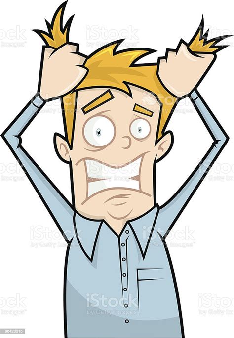 Pulling Your Hair Out In Despair Stock Vector Art And More Images Of