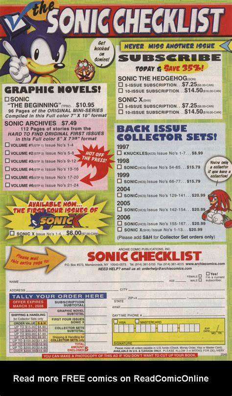 Sonic X Issue 25 Read Sonic X Issue 25 Comic Online In High Quality