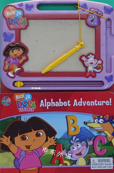 Dora Alphabet Adventure Storybook And Magnetic Drawi系列读物儿童图书进口图书进口书