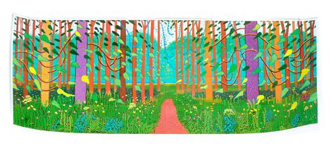 Lot David Hockney Poster The Arrival Of Spring Signed