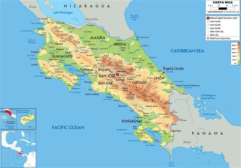 Map Of Costa Rica