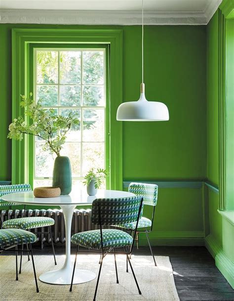 Repeindre Un Mur En Vert Pistache Green Dining Room Green Rooms
