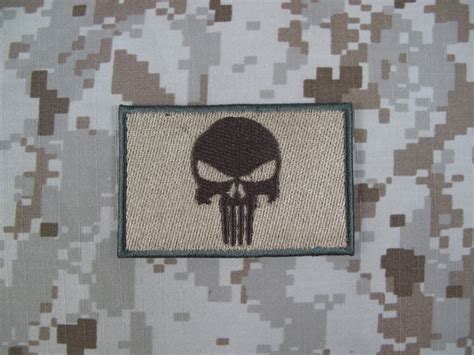 Specwarfare Airsoft Warrior Punisher Skull Navy Seal Velcro Patch Cb