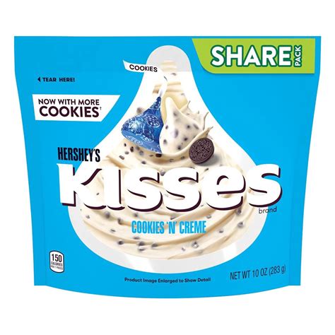 Hersheys Cookies N Creme Kisses Share Pack Shop Candy At H E B