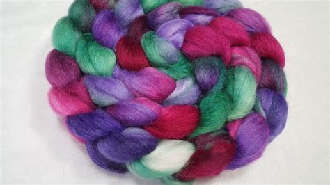Hand Dyed Alpacamerinotussah Silk Roving 503020 4 Oz Etsy Hand