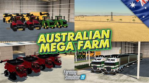 🔴 Australian Mega Farm Automated Harvest With Courseplay And