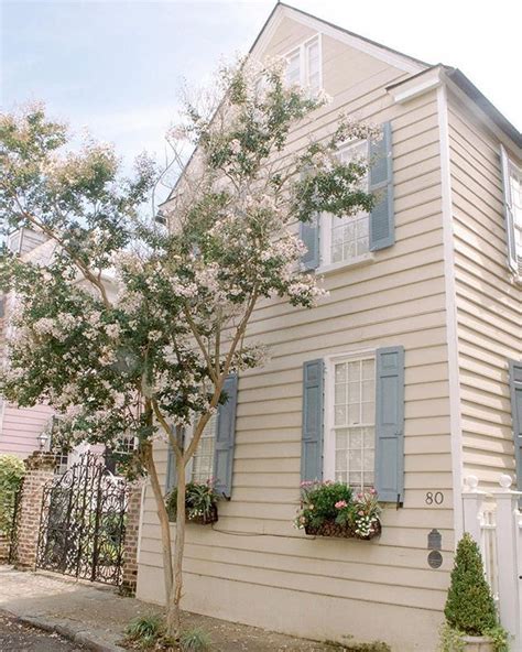 Charleston Receives🥇for Curb Appeal Pastel House House Exterior