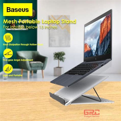 Jual Dudukan Laptop Stand Baseus Mesh Portable Stand Holder Meja Laptop