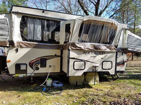 Go camping in comfort and style in our 2021 forest river rv rockwood freedom series 2514f pop up tent trailer! 2015 Used Forest River ROCKWOOD 296HW Pop Up Camper in ...