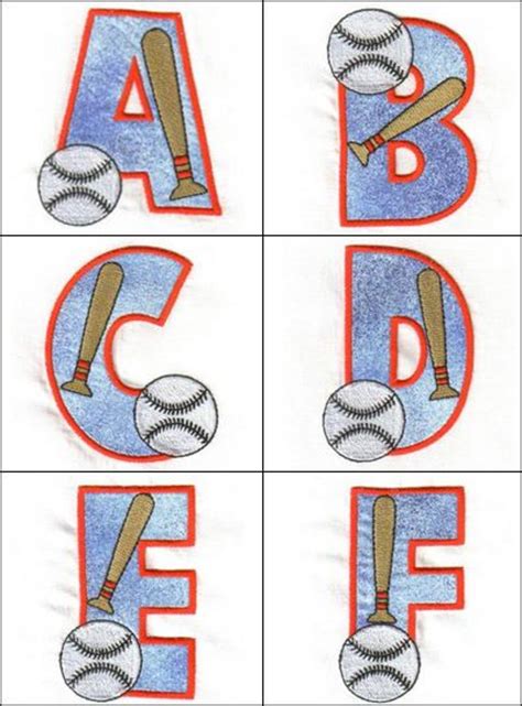 Here we have presented a large collection of materials for all letters (a to z) in the alphabet. "Baseball Alphabet" this fun, applique alphabet, includes ...