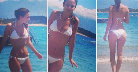 Made In Chelsea S Lucy Watson Flashes Bum By Giving Herself A Wedgie In Skimpy White Bikini