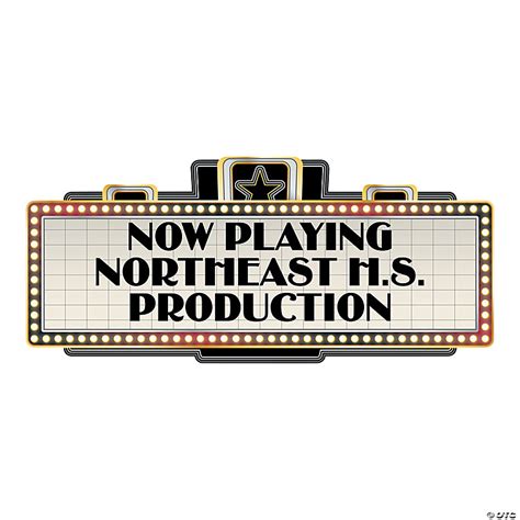Personalized Movie Night Marquee Arch Sign Oriental Trading