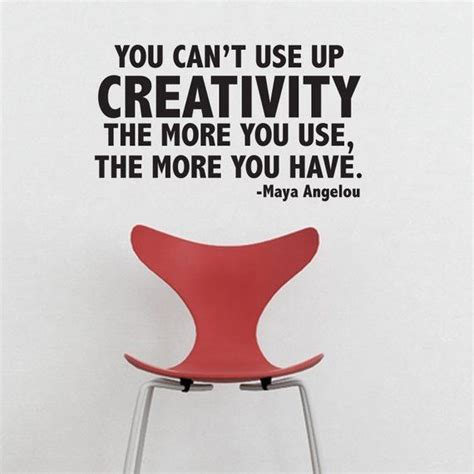 You Cant Use Up Creativity The More You Use The More You Have Quote