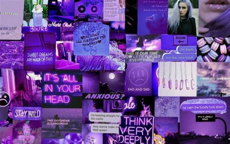 Find 24 images that you can add to blogs, websites, or as desktop and phone wallpapers. Purple Aesthetic Collage Wallpaper Laptop - 2021