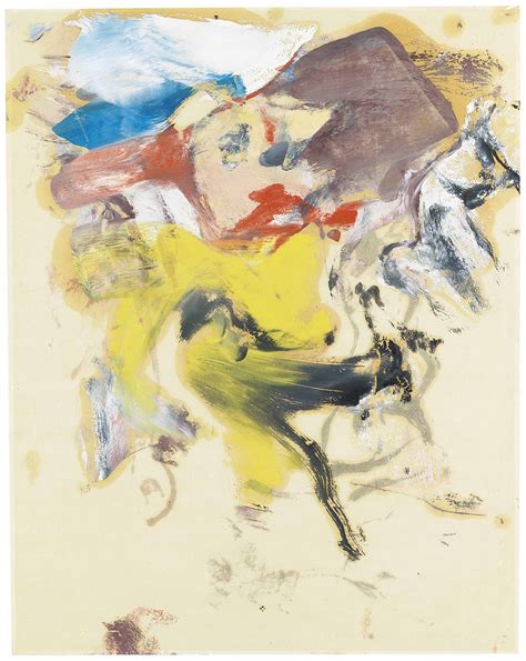 Willem De Kooning 1904 1997 Untitled Oil On Paper Painted Circa