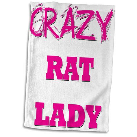 3drose Crazy Rat Lady Towel 15 By 22 Inch