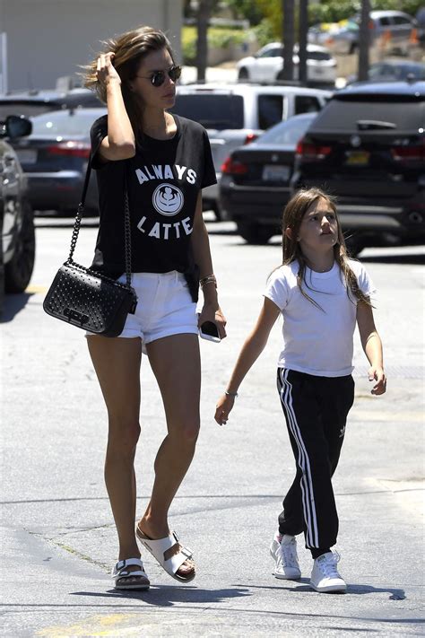 Alessandra Ambrosio With Her Daughter Anja - Brentwood Country Mart 06 