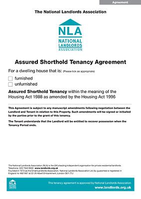 You may also see sample. NLA Tenancy Agreement. Assured Short hold Tenancy, Law ...