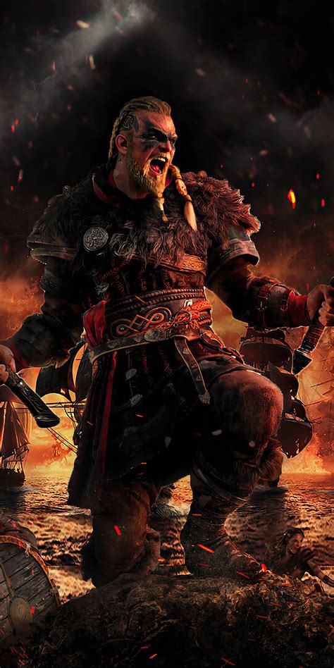 1080x2160 Ragnar Lothbrok Assassins Creed Valhalla 4k 2020 One Plus 5t