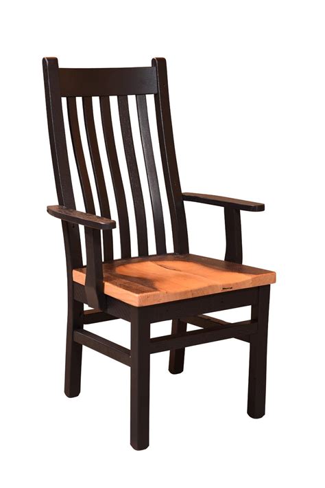 Time flows effortlessly through the amish wooden armchair. Amish Reclaimed Wood Mission Chair