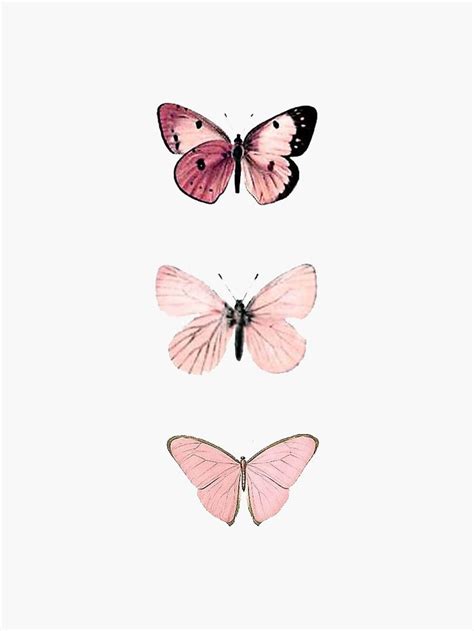 Maybe you would like to learn more about one of these? 'Pink Butterflies' Sticker by haleyerin in 2020 ...