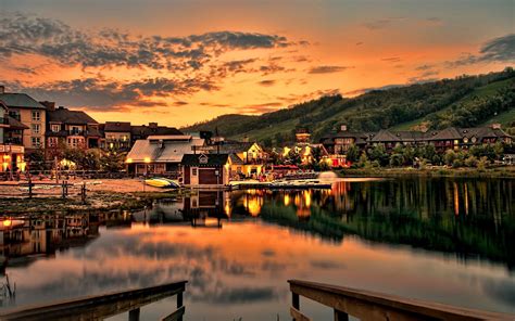 Scenery Village Wallpaper Photos Cantik