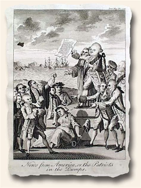 A Political Cartoon From 1776 Themed On The Revolutionary War
