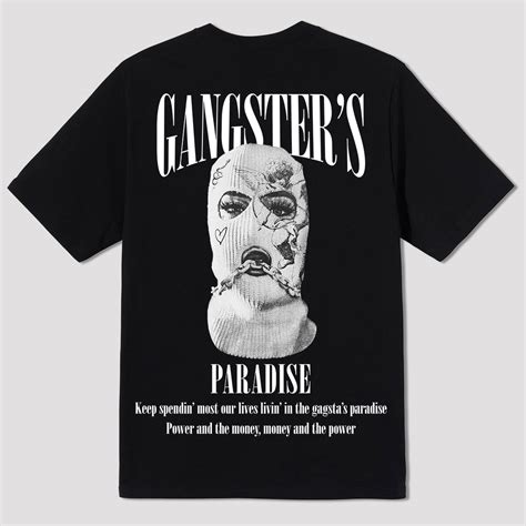 Gangsters Black Oversized T Shirt Bofrike