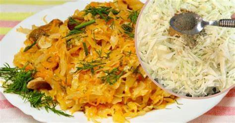 Диета капуста тушеная Тушеная капуста без мяса - Со Вкусом Тушеная капуста без мяса - Со Вкусом Диета капуста тушеная