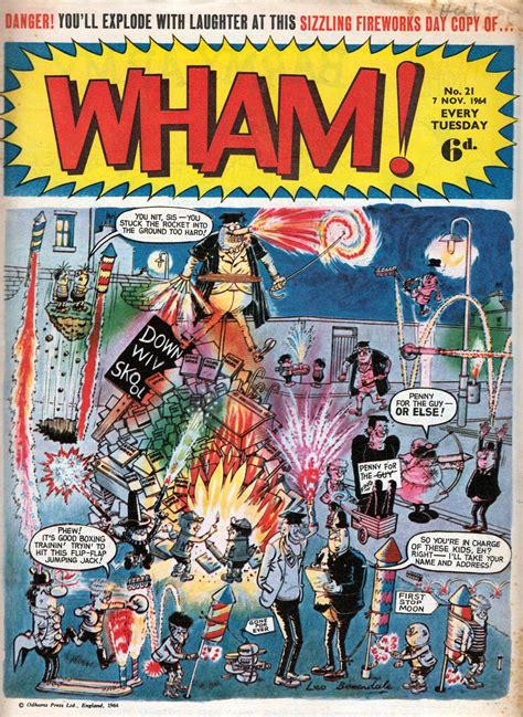 Wham 7th November 1964 Guy Fawkes Fireworks Old Comics Comics