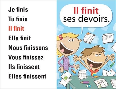Etre ) tous les exercices | plus de cours et d'exercices d'anglais sur le même thème : Nous conjuguons! Le verbe finir au présent de l'indicatif ...