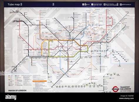 Underground Subway London Transportation Tube Map Stock Photo Alamy