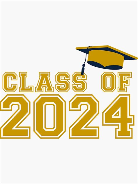 Class Of 2024 Graduation Sticker By Innovateodyssey Redbubble