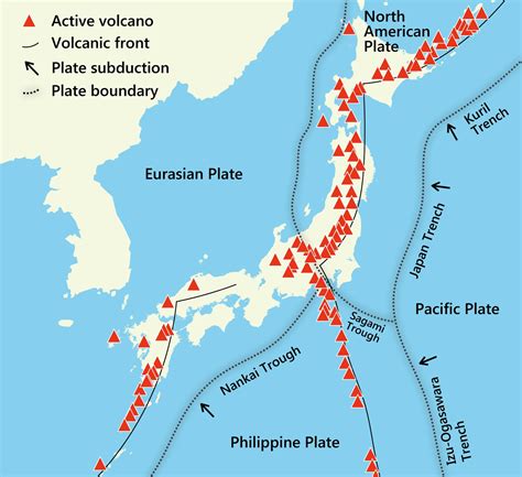 Orange background indicates a volcano considered active by the japan meteorological agency. Jungle Maps: Map Of Japan Showing Volcanoes