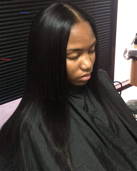 Basic Sew In With Middle Part Leave Out Middle Part Bob Quick Weave